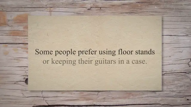 'Video thumbnail for Is it safe to hang good guitars on your wall hangers? — Guitars & Tech'