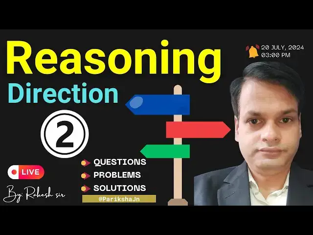 Video thumbnail for Verbal #Reasoning #Direction Sense Test | #Parikshajn Questions, Tricks, Problems, Solutions | Part2