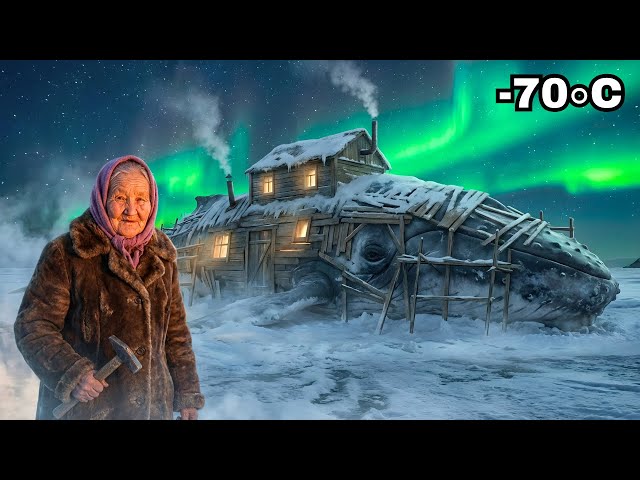 Video thumbnail for An 88-year-old widow built a home inside a dead whale to survive alone at -70°C in Siberia.