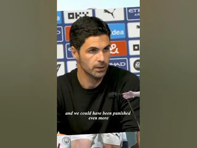 'Video thumbnail for Mikel Arteta after Man City beat Arsenal 4-1: We got punished #shorts #football'