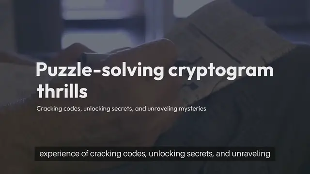Video thumbnail for Puzzle Solving Cryptogram Thrills