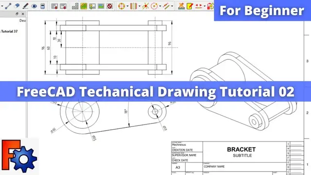 'Video thumbnail for FreeCAD Technical Drawing Tutorial 02 | FreeCAD Tutorial | FreeCAD Drawing | Mechnexus |'