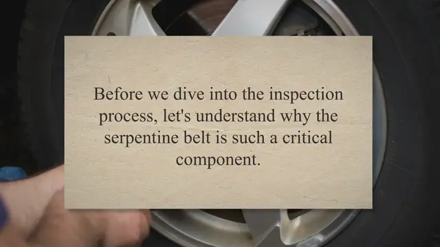 Video thumbnail for Mastering the Art of Serpentine Belt Inspection