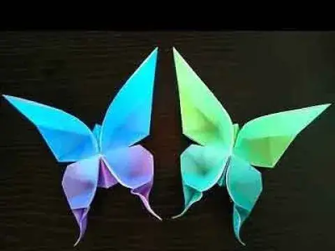 Video thumbnail for Borboleta de Origami.