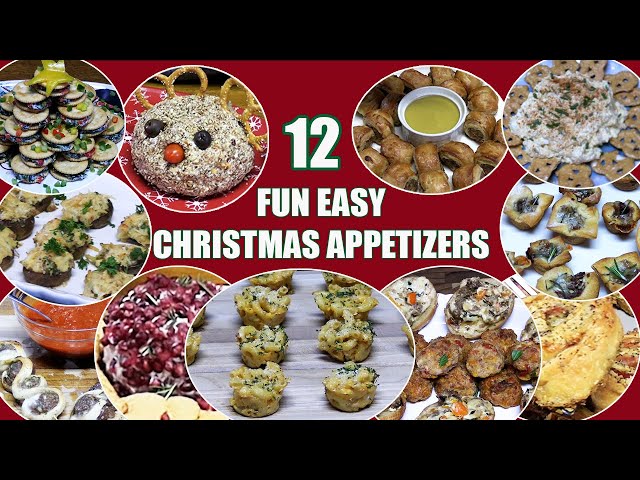 Video thumbnail for 12 FUN EASY CHRISTMAS APPETIZERS