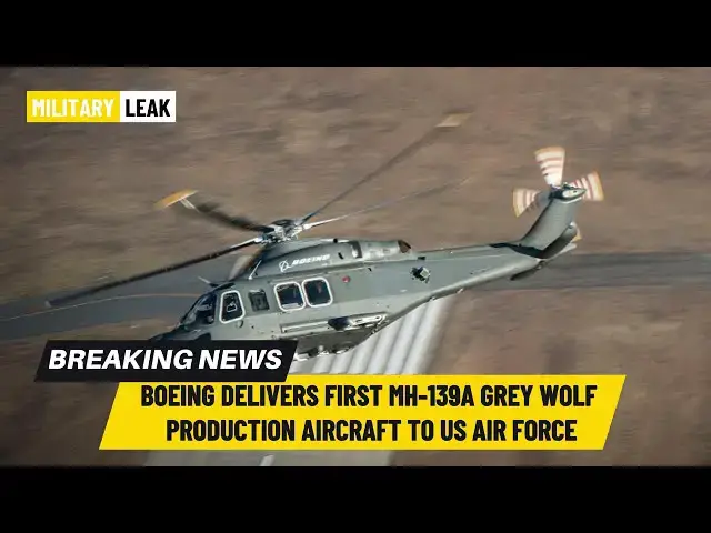 Video thumbnail for Boeing Delivers First MH-139A Grey Wolf Production Aircraft to US Air Force