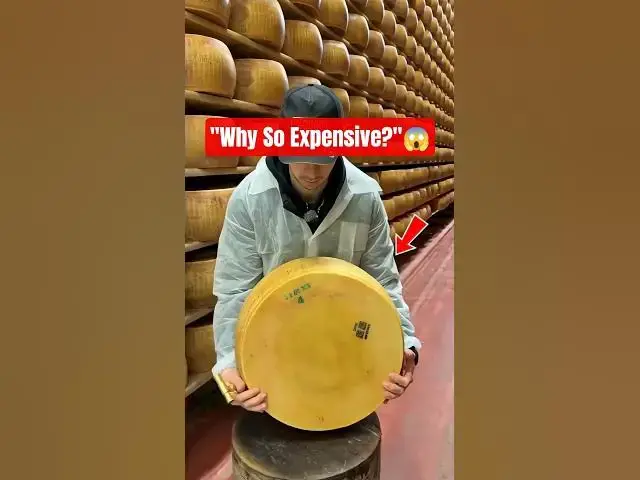 Video thumbnail for The Secret Behind the World's Most Expensive Cheese🧀 #shorts #cheese