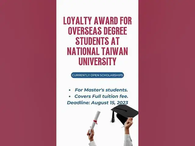 'Video thumbnail for Currently Open Scholarships for International Students - August 26 to September 1'