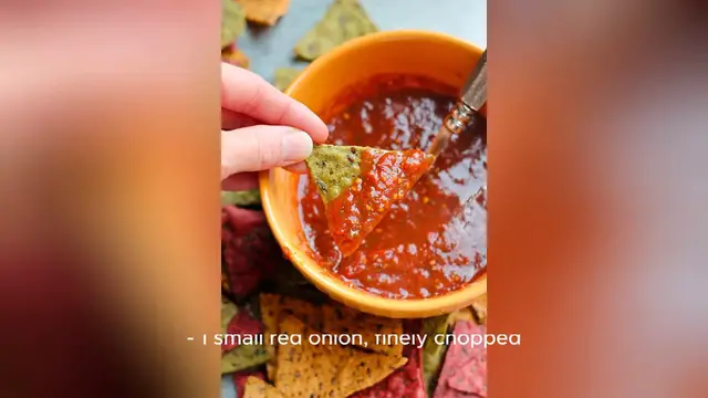 Video thumbnail for fresh salsa recipe