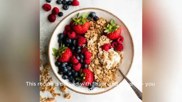 Video thumbnail for healthy granola recipe