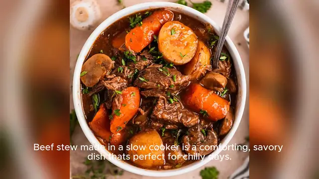 'Video thumbnail for Slow Cooker Beef Stew'