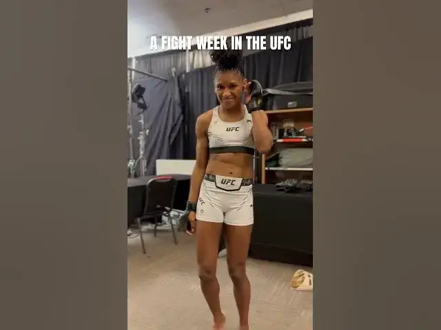 Video thumbnail for Fight week in the #UFC at the apex. It’s all worth it for that moment at the end! #UFCVegas92 #MMA