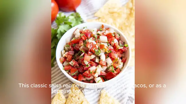 Video thumbnail for salsa recipe fresh