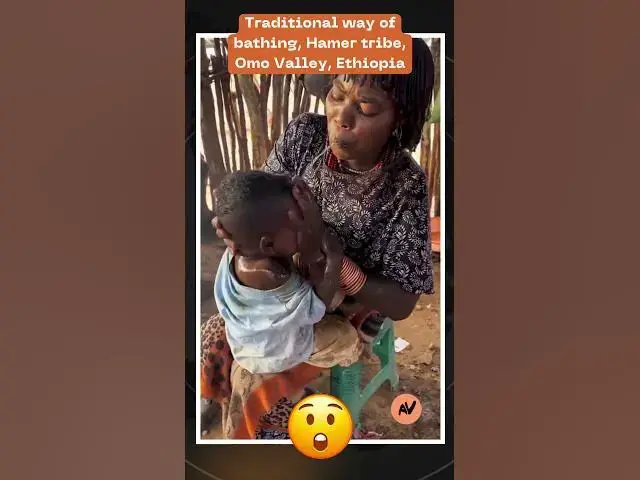 Video thumbnail for Traditional way of bathing, Hamer tribe, Omo Valley, Ethiopia #africa #africanculture   #tribes