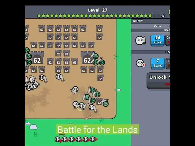 Video thumbnail for Idle Army: Battle for the Lands #browsergame #mousegames #2dgames #battlegames #strategygames