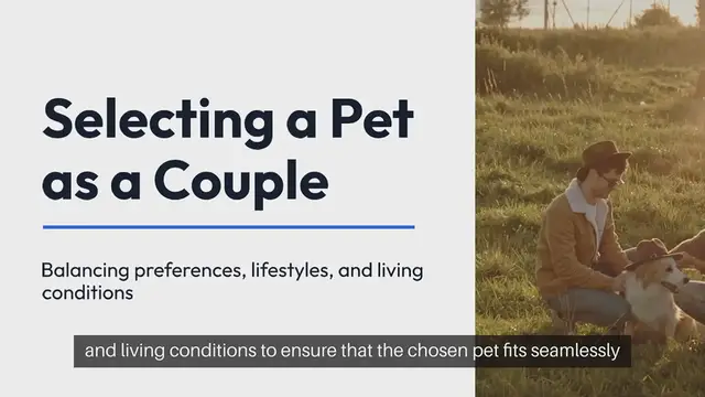 'Video thumbnail for Pet Selection For Couples'
