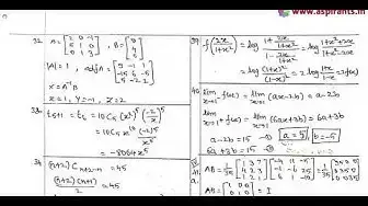 Video thumbnail for 11th Business Maths Quarterly Exam Answer Keys 2019-20 | Kanchipuram District | Tamil Medium