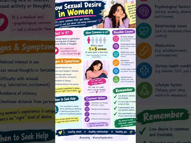 Video thumbnail for 12 Low sexual desire in women. #sexuality #sexualityeducation #