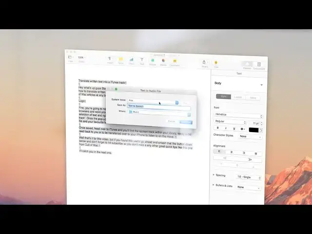 'Video thumbnail for How to turn text into a spoken iTunes track | Quick Tips'