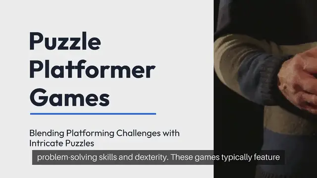 Video thumbnail for Puzzle Platformer Games