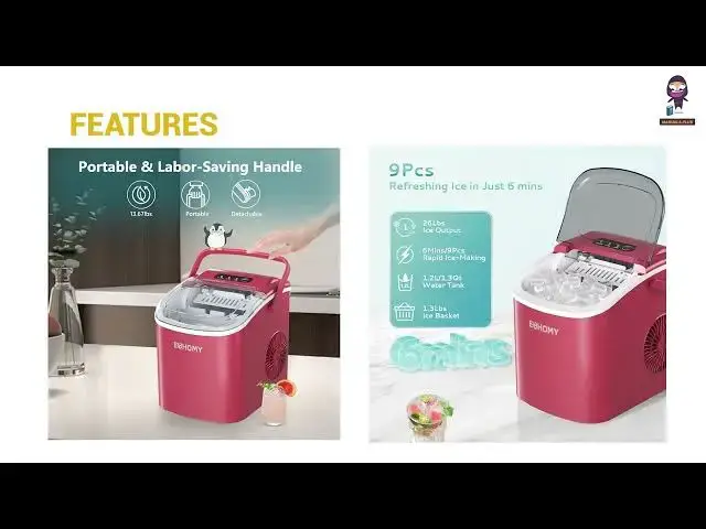 'Video thumbnail for EUHOMY IM-06A Ice Maker User Manual & Safety Tips'