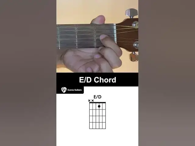 Video thumbnail for How To Play The E/D Chord On Guitar - Guvna Guitars