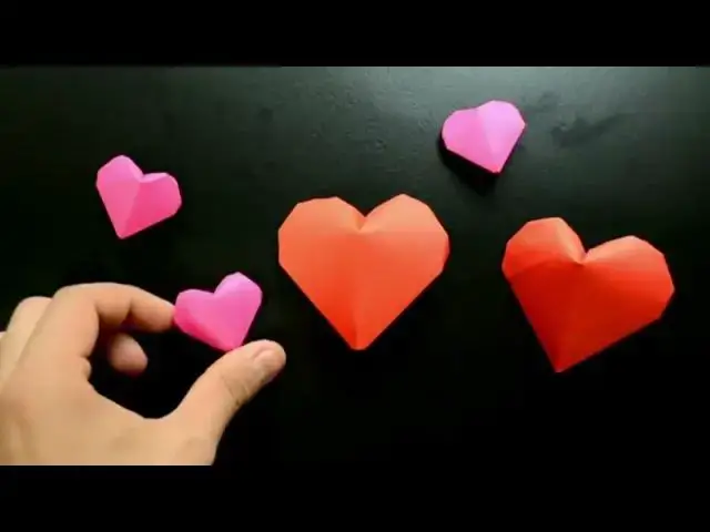 Video thumbnail for Coração Inflavel de Origami