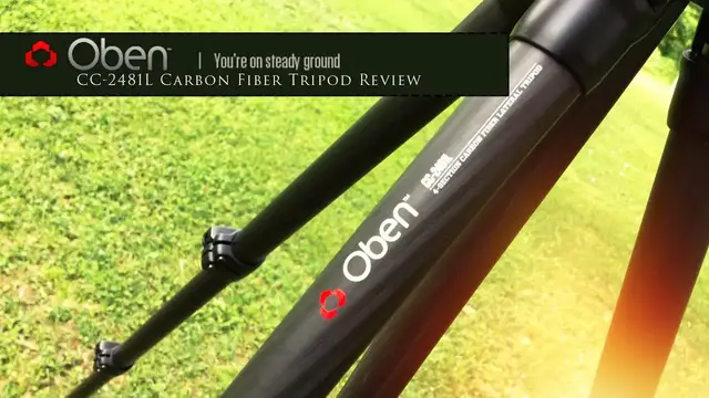 Video thumbnail for Oben CC-2481L Professional Carbon Fiber Tripod Review | 4K