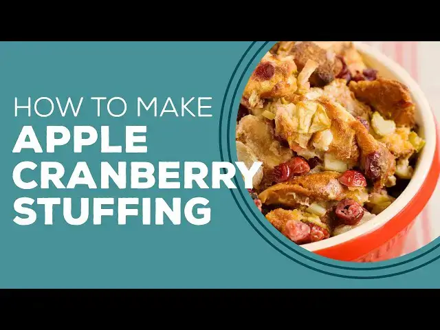Video thumbnail for Blast from the Past: Apple Cranberry Stuffing Recipe | Thanksgiving Side Dish Ideas