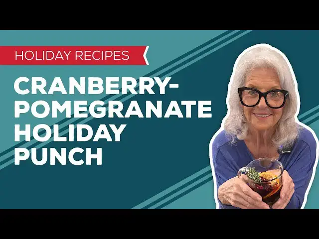 Video thumbnail for Holiday Cooking & Baking Recipes: Cranberry-Pomegranate Holiday Punch Recipe | Christmas Drinks