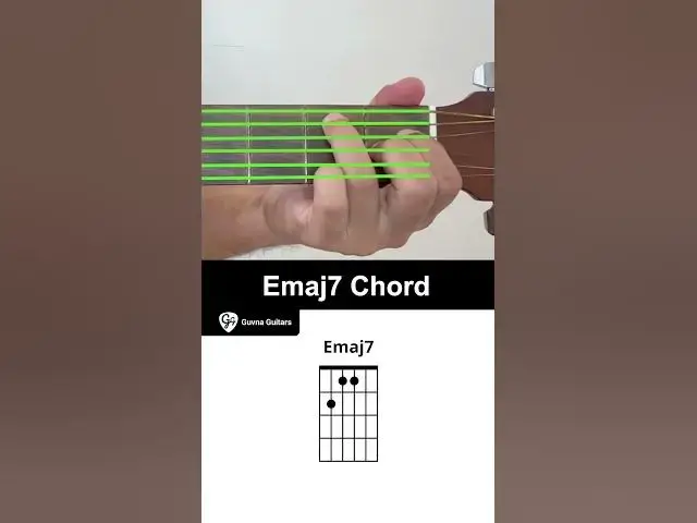 Video thumbnail for How To Play The Emaj7 Chord On Guitar - Guvna Guitars