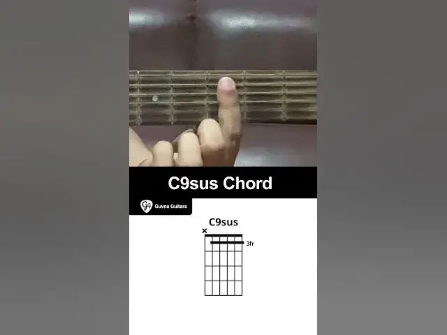 Video thumbnail for How To Play The C9sus Chord On Guitar - Guvna Guitars