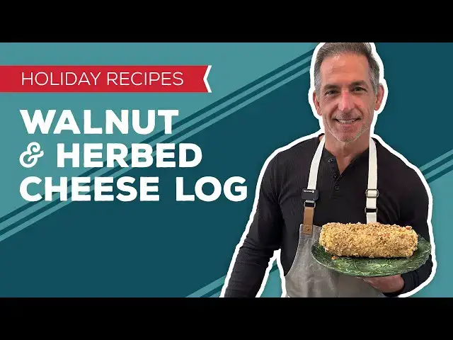 Video thumbnail for Holiday Cooking & Baking Recipes: Walnut and Herbed Cheese Log Recipe | Christmas Appetizer Ideas