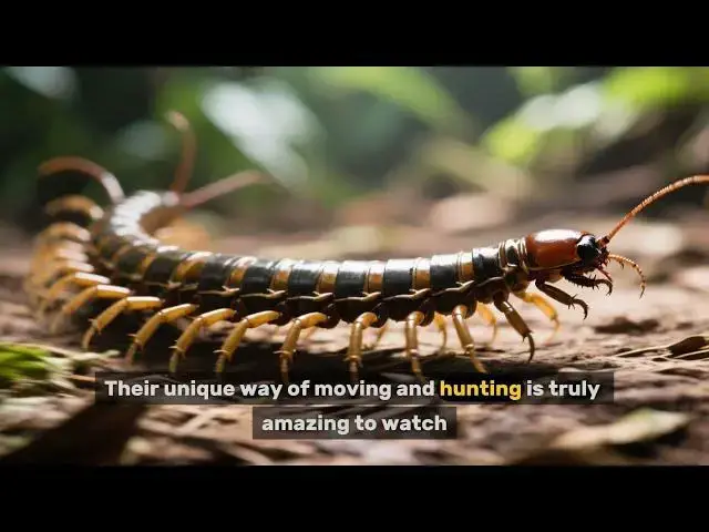 'Video thumbnail for Amazonian Giant Centipede Scolopendra gigantea'