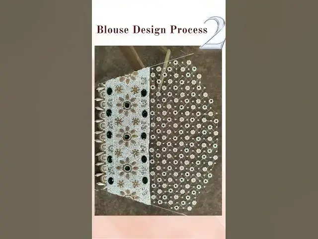 'Video thumbnail for Blouse Design Process #saree #blousedesigns #arriwork #blousecutting #blousestitching'