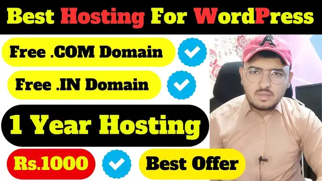 'Video thumbnail for Free .com Domain& 1 Year Hosting In Just INR 1000 | Best Hosting For Blogging & Auto Blogging'