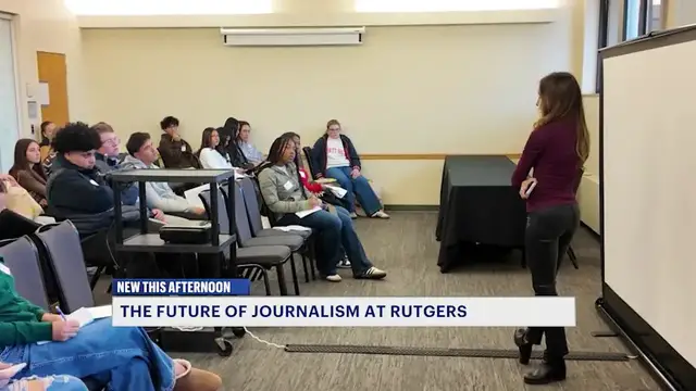 Video thumbnail for New Jersey students explore future of journalism at Rutgers