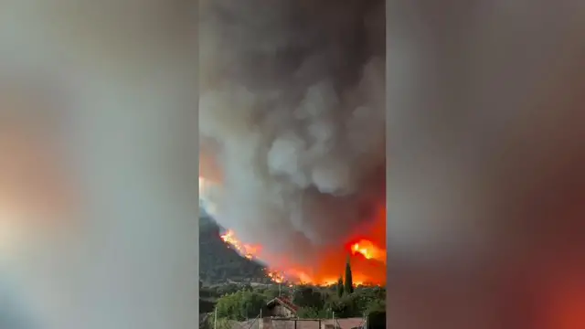Video thumbnail for Spain: Firefighters continue to battle wildfires in central Spain.