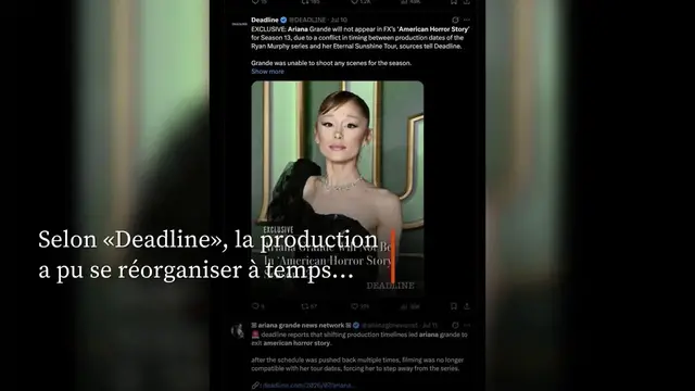 Video thumbnail for Ariana Grande renonce à «American Horror Story».