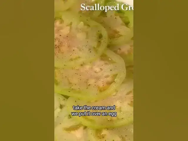 Video thumbnail for Seasoning and Slicing Green Tomatoes for Gratin #short