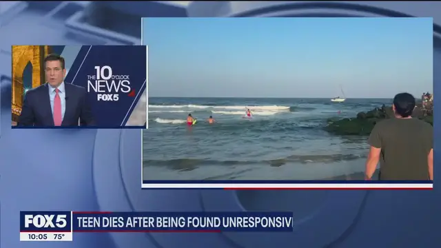 'Video thumbnail for 13-year-old drowns in Belmar after being pulled from water | FOX 5 NY Update'