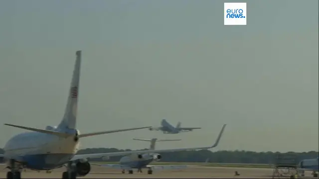 'Video thumbnail for Trump arrives in Alaska for 'high stakes' meeting with Putin on ending war in Ukraine — live updates'