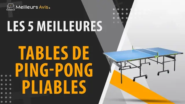 Video thumbnail for ⭐️ MEILLEURE TABLE DE PING-PONG PLIABLE - Comparatif 2023