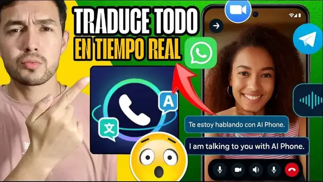 'Video thumbnail for Esta App Traduce Llamadas y Videollamadas en Tiempo Real - AI Phone traductor en tiempo real'