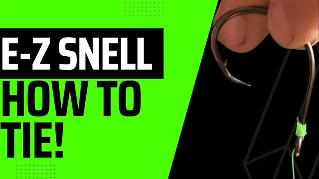 'Video thumbnail for How to tie a E-Z Snell Knot - Simplest way to learn for beginners!'