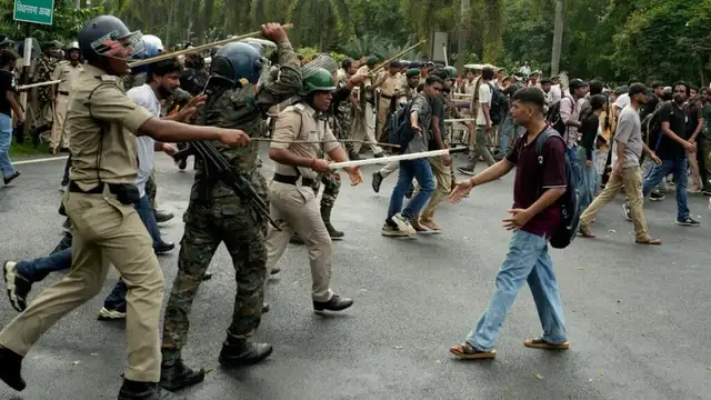Video thumbnail for India's police accused of exercising 'absolute brutality' against peaceful protesters