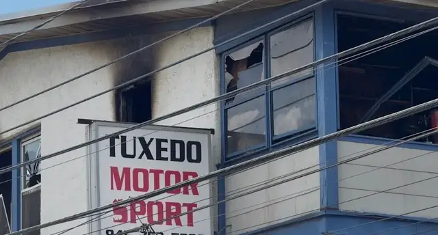 Video thumbnail for Worker severely burned in gas explosion at former Tuxedo Motorsports building in Sloatsburg