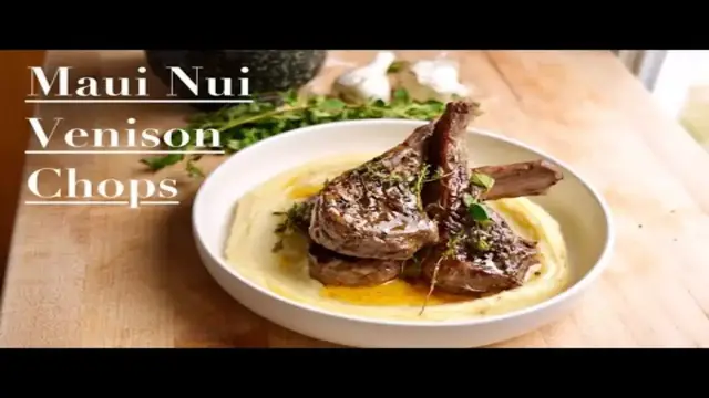 'Video thumbnail for Maui Nui Venison Chops de Provence & Garlic Pomme Puree'