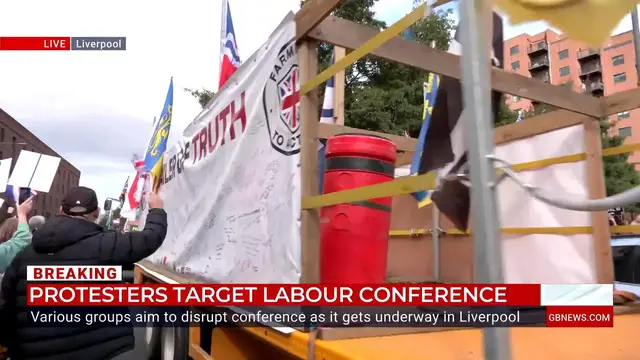 'Video thumbnail for Watch as ENORMOUS tractor descends on Labour Conference in Inheritance tax protest'