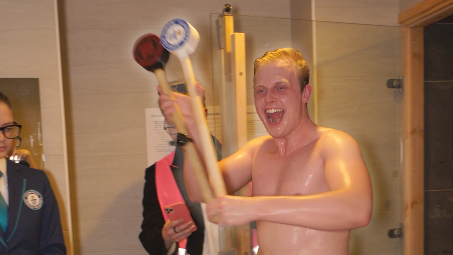 Video thumbnail for Longest sauna session marathon relay - 24 hours and 6 minutes by Hanken Business Lab